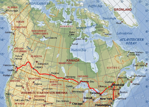 Map with Route (Sorry, only in German)