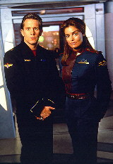 Captain Matthew Gideon and Captain Elizabeth Lochley